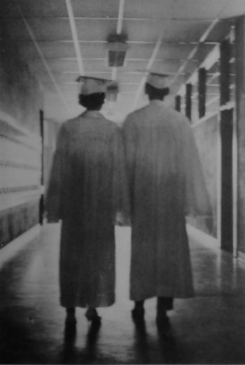 enclosed hall—was that in the science wing?